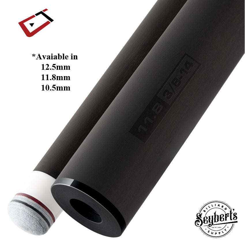 Cuetec Cynergy 3/8 x 14 -20mm Thin Collar Carbon Shaft