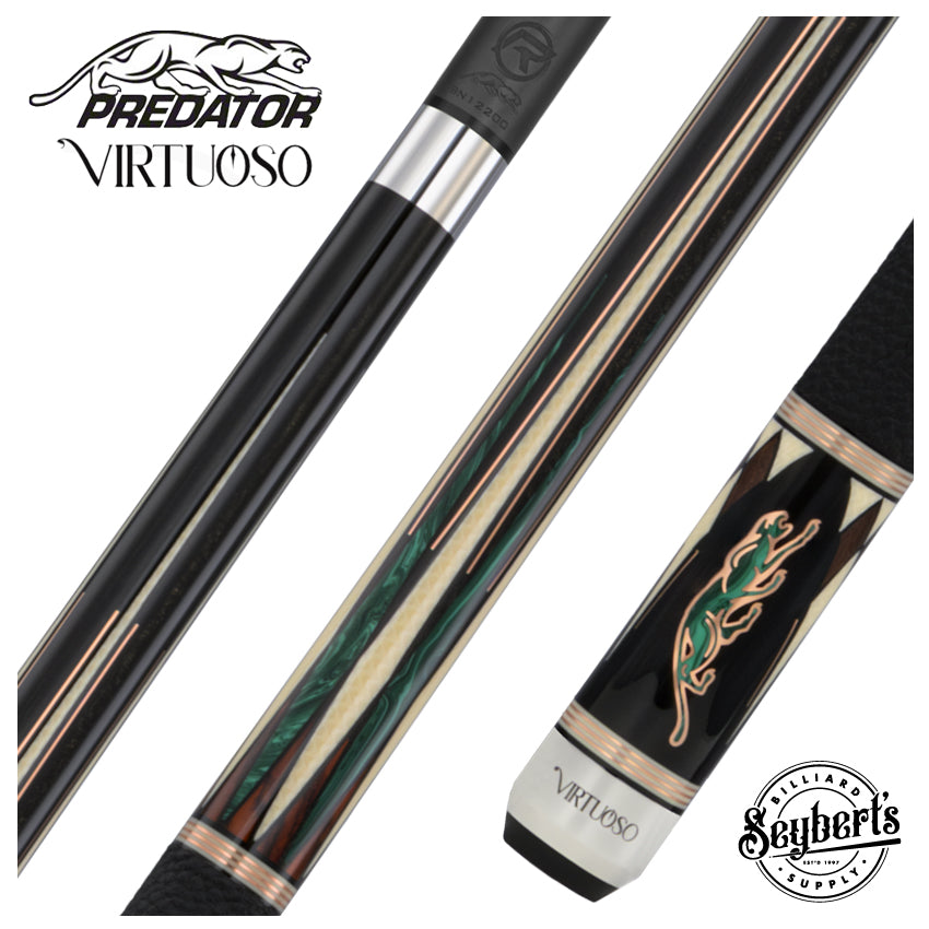 Predator Virtuoso Series Green Pool Cue - Uni-Loc