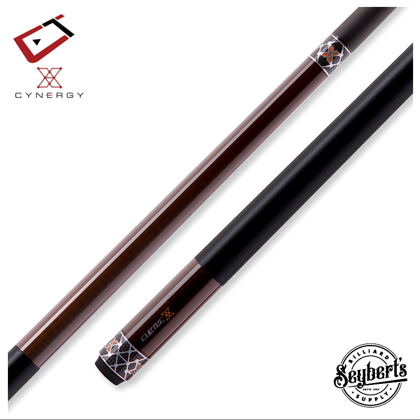 Cuetec Cynergy X Amber Black with Poly Wrap Pool Cue - 95-122UP