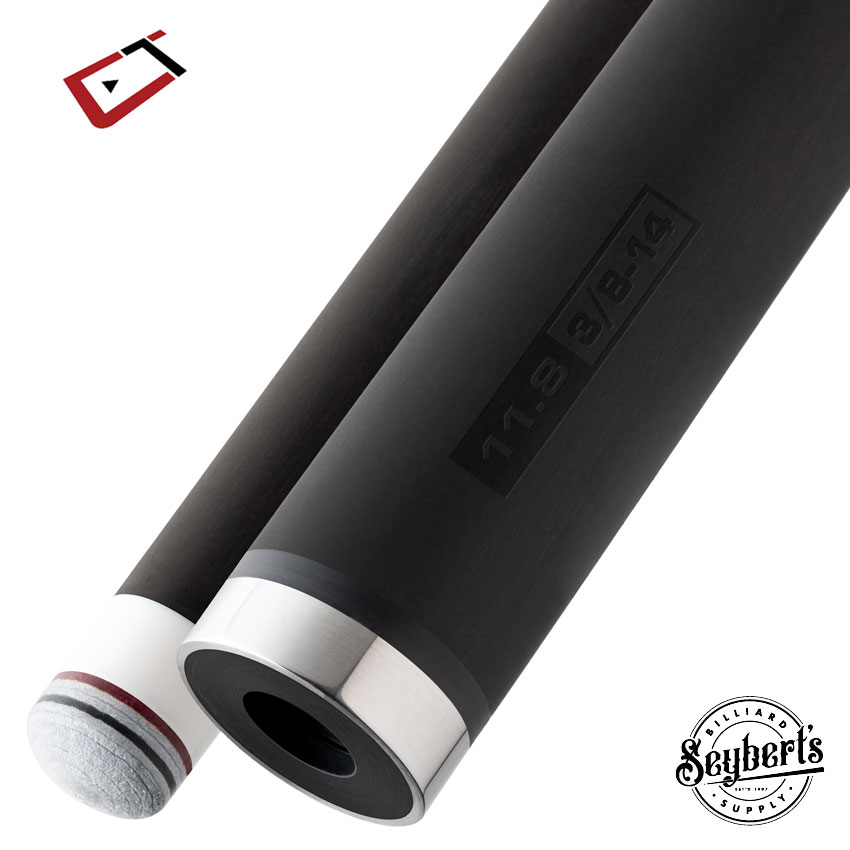 Cuetec Cynergy  3/8 x 14 - 21.3mm Chrome Collar Carbon Shaft - DIS