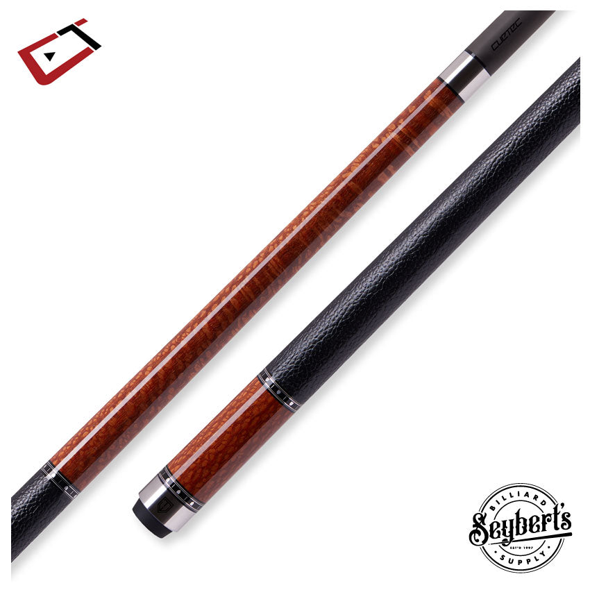 Cuetec Cynergy Truewood Leopard II Leather Wrap Play Cue - 95-108LTW