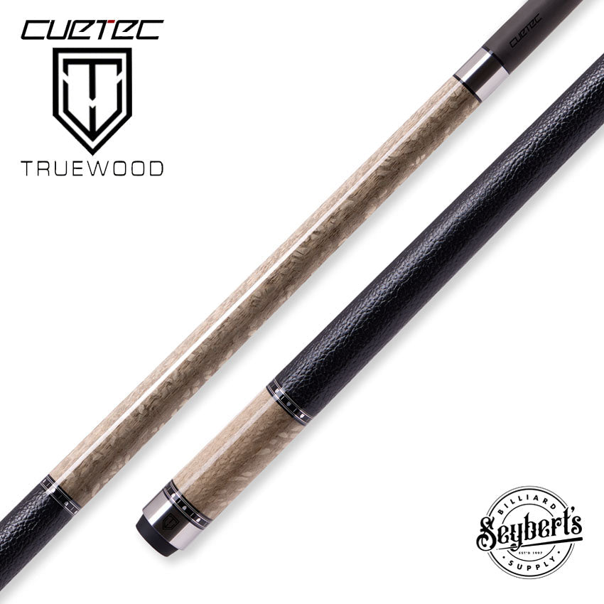 Cuetec Cynergy Truewood Sycamore 2 Leather Wrap Pool Cue - 95-110LTW