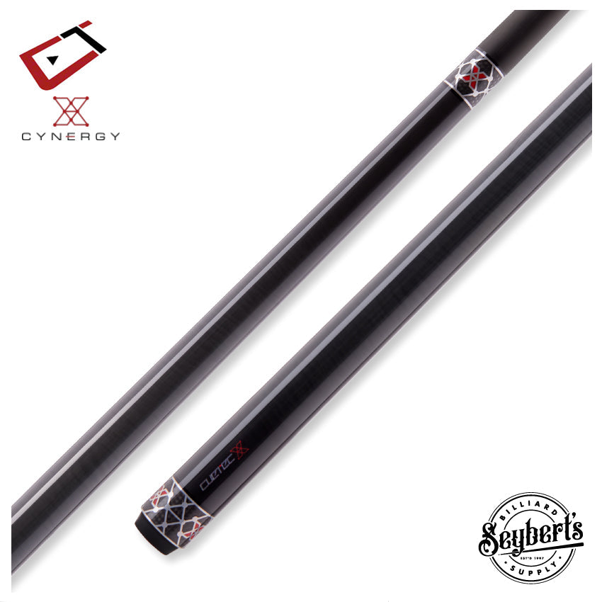 Cuetec Cynergy X Raw Black No-Wrap Pool Cue - 95-120