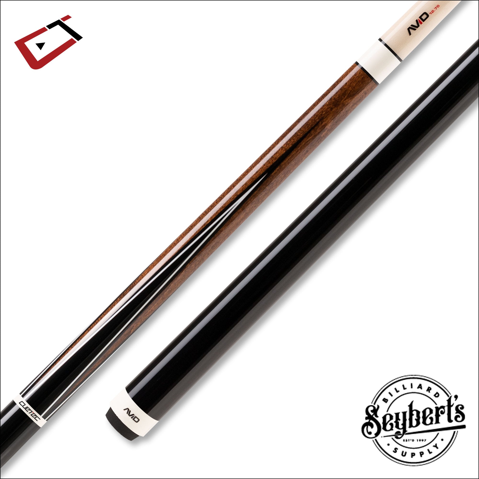 Cuetec AVID Era Sneaky Pete 4 Point Brown and Creme No Wrap Pool Cue