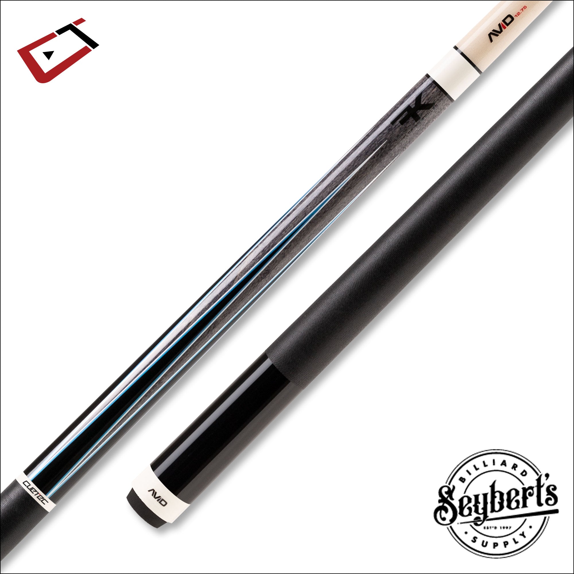 Cuetec AVID Era Sneaky Pete Florian Kohler 6 Point Grey with Linen Wrap Pool Cue