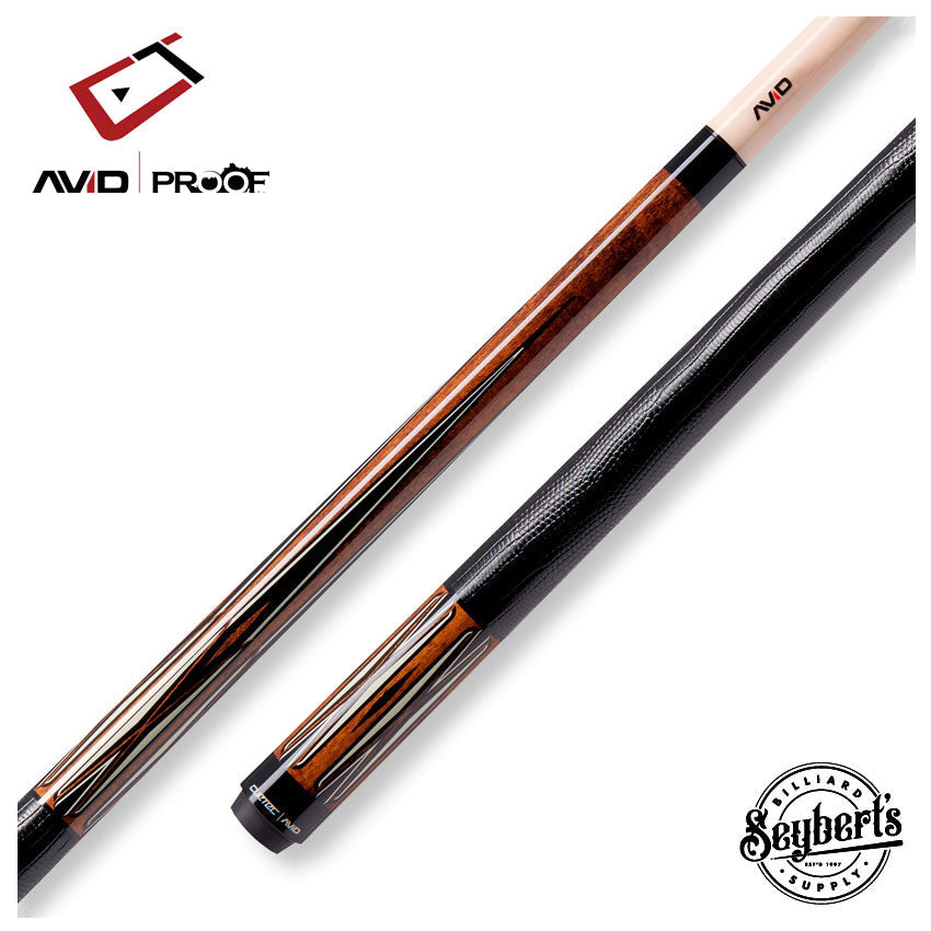 Cuetec Avid Proof Series Brown with Black Lizard Wrap Pool Cue