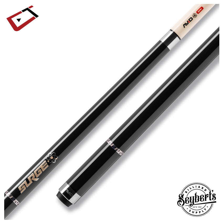 Cuetec Avid Surge Black and Gold No Wrap Break Cue - 95-330NW