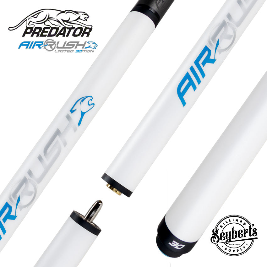 Predator AIR Rush Jump Cue 30th Anniversary Pearl White - No Wrap - PAIRRUSH30PRLNW