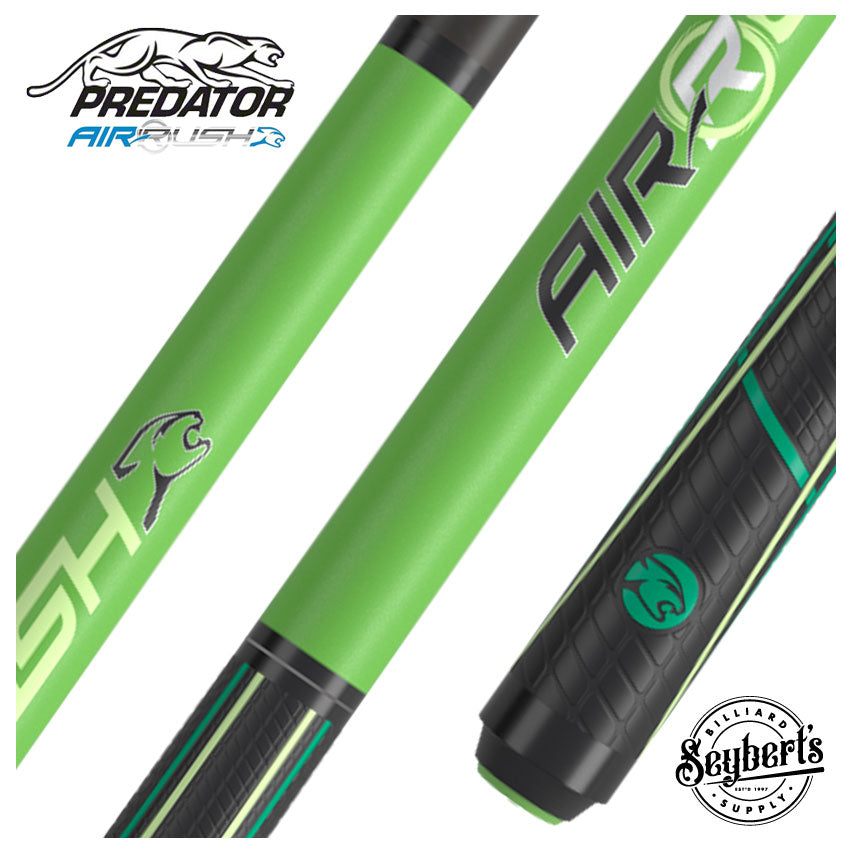 Predator AIR Rush Neon Green Jump Cue - Sport Wrap