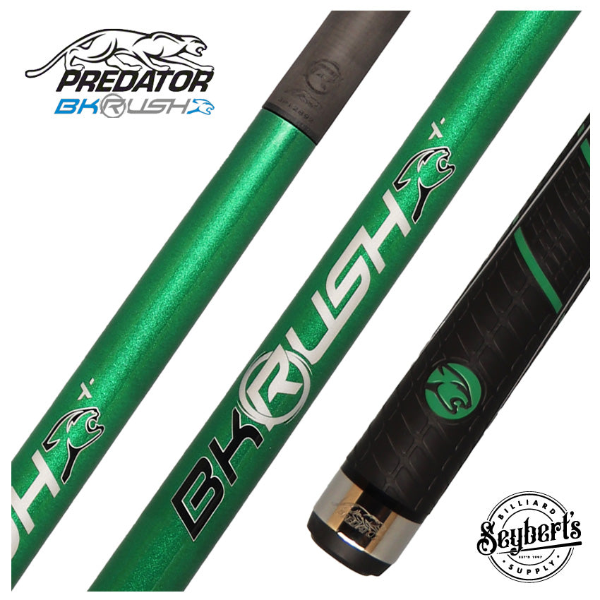 Predator BK Rush Nova Green Break/Jump Cue - With Sport Wrap - BKJMPRUSHSWGRN
