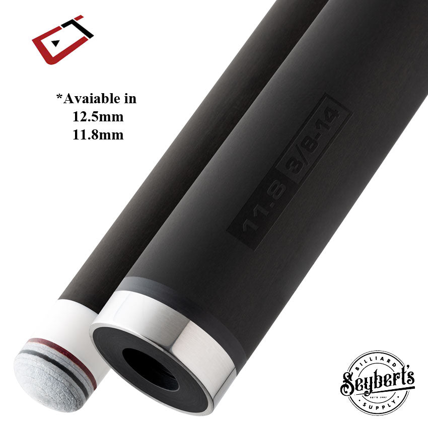 Cuetec Cynergy 3/8 x 14 -20mm Chrome Collar Carbon Shaft