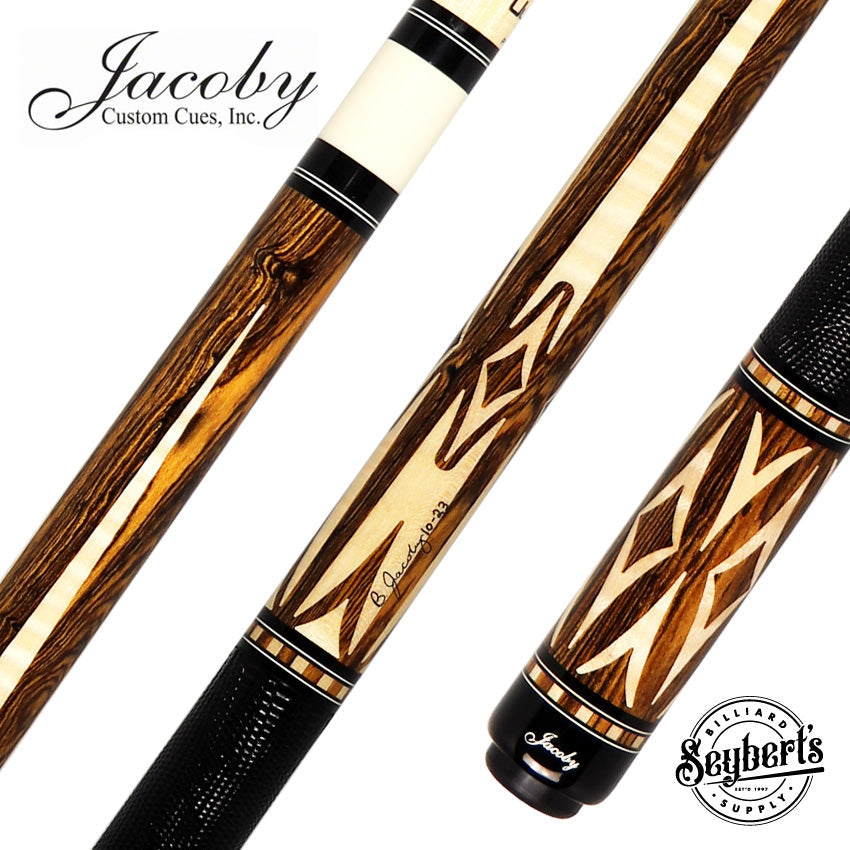 Jacoby Bocote with Curly Maple Point Cue - HB3