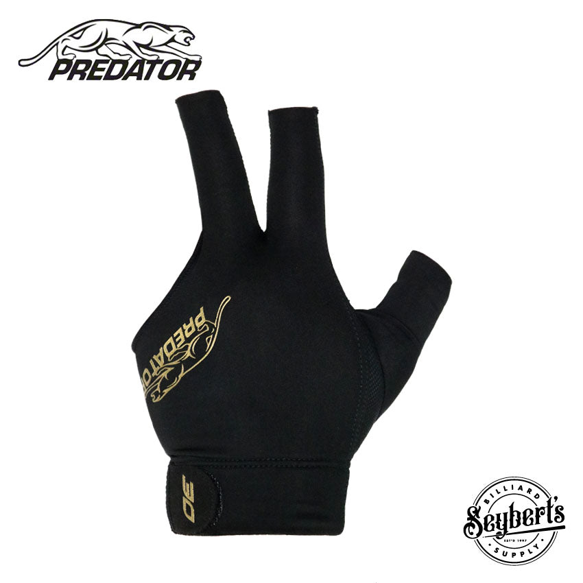 Predator 30th Anniversary Edition Black and Gold Second Skin Pool Cue Glove