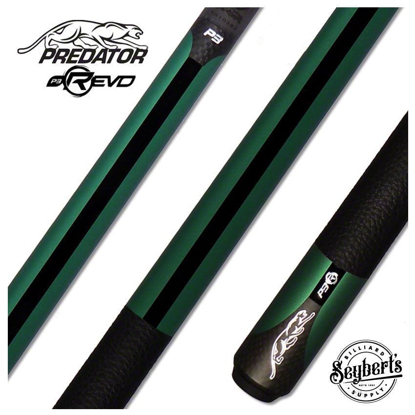 Predator P3 Nova Luxe Wrap Pool Cue - Uni-Loc - P3GRNLW-dis