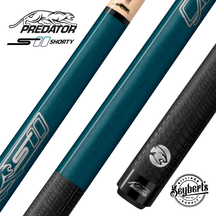 Predator Sport Shorty / Junior Blue Sport Wrap Pool Cue - SPOJUNBLUSW