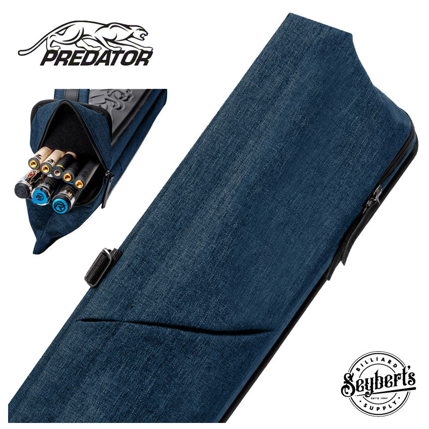 Predator Urbain Blue Top Zipper 3x5 Hard Pool Cue Case - PREU3X5BLH