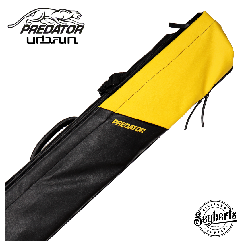 Predator Urbain Black/Yellow Top Zip 3x5 Hard Pool Cue Case - PREU3X5BLKYELH
