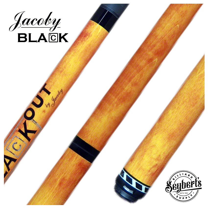 Jacoby BlaCkOut Orange No Wrap Break/Jump Cue - JACBKOUTOR